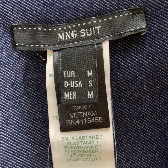 Denim-look stretch sleeveless shirt dress by MNG ( Mango) Size M - Picture 9 of 10